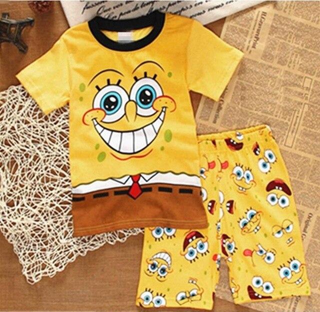 Hot Selling summer Baby Boys Toddler 2PCS Set Super Mario Sleepwear Nightwear Pajamas Set 2-7Y