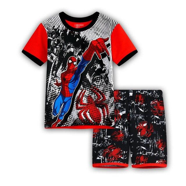 Hot Selling summer Baby Boys Toddler 2PCS Set Super Mario Sleepwear Nightwear Pajamas Set 2-7Y