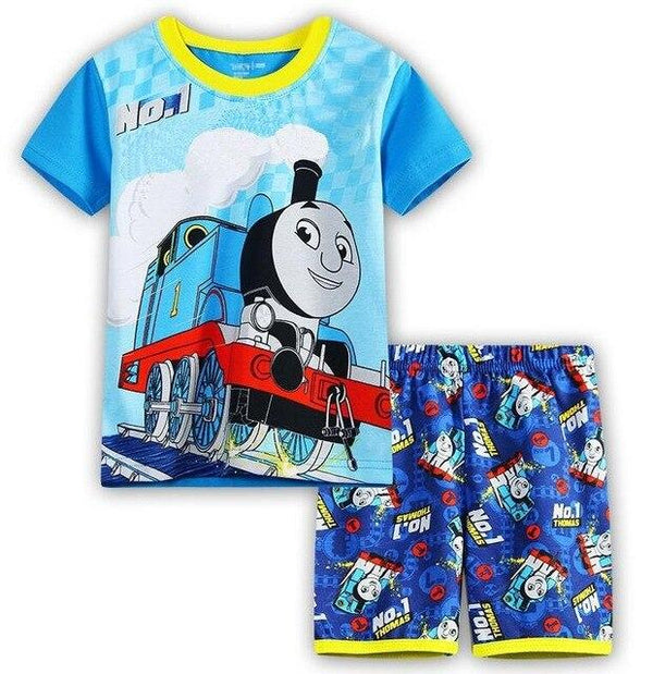 Hot Selling summer Baby Boys Toddler 2PCS Set Super Mario Sleepwear Nightwear Pajamas Set 2-7Y