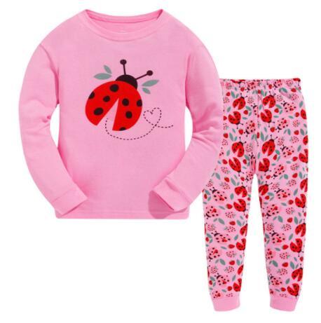 Children Casual Pajamas Clothing Set Boys & Girls Cartoon Sleepwear Suit Sets Kids Long-sleeved+Pant 2-Piece Cotton Pajamas Sets
