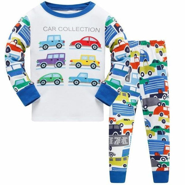 Girls Home Sleepwear Baby Kids Cotton Pajamas Set Children Cartoon Long Sleeve Pyjamas Clothing Sets Boys Casual Pijamas Set