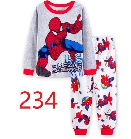 2019 Children Cartoon Pajamas Clothing Sets Girls Casual long-sleeved Blouse+pant two-piece Suit Set Boys Kids Sleepwear Sets