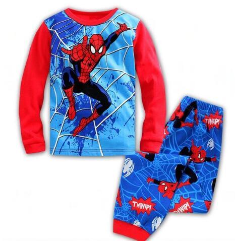 2019 Children Cartoon Pajamas Clothing Sets Girls Casual long-sleeved Blouse+pant two-piece Suit Set Boys Kids Sleepwear Sets