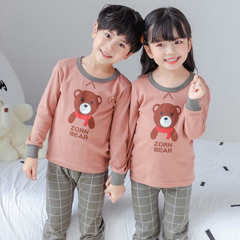 Kids Clothes Big Boys Girls Pajamas Sets Unicornio Pyjamas Kids Sleepwear Cotton Nightwear Homewear Cartoon Toddler Baby Clothes