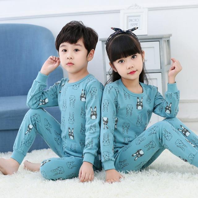Kids Clothes Big Boys Girls Pajamas Sets Unicornio Pyjamas Kids Sleepwear Cotton Nightwear Homewear Cartoon Toddler Baby Clothes