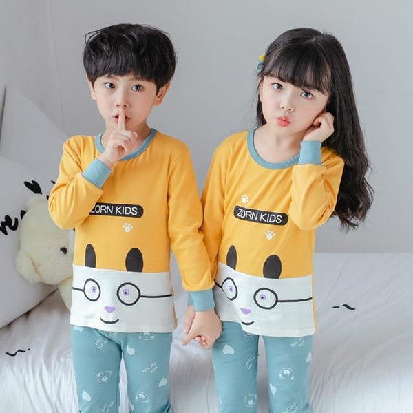 Kids Clothes Big Boys Girls Pajamas Sets Unicornio Pyjamas Kids Sleepwear Cotton Nightwear Homewear Cartoon Toddler Baby Clothes