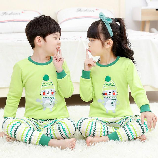 Kids Clothes Big Boys Girls Pajamas Sets Unicornio Pyjamas Kids Sleepwear Cotton Nightwear Homewear Cartoon Toddler Baby Clothes