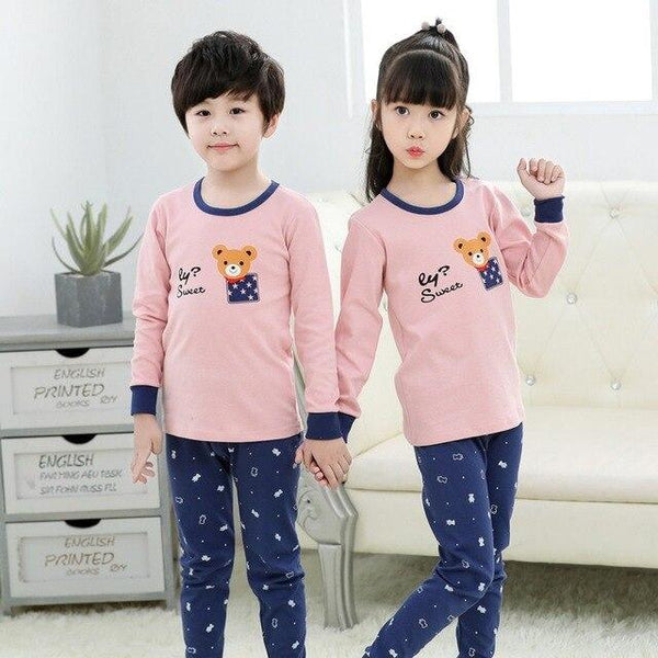 Kids Clothes Big Boys Girls Pajamas Sets Unicornio Pyjamas Kids Sleepwear Cotton Nightwear Homewear Cartoon Toddler Baby Clothes