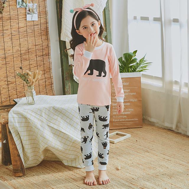 Children Pajamas set Boys Cartoon dinosaur Pyjamas girls cotton cute sleepwear Sets Children nightwear Family pajamas for kids