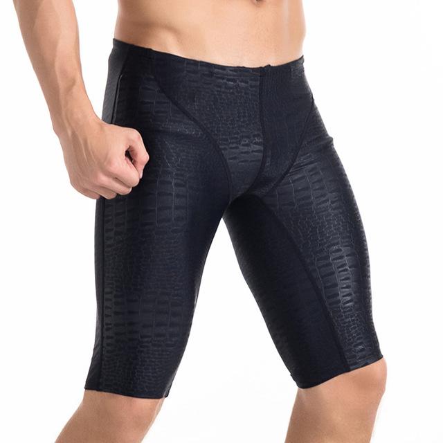 2019 Professional Swimwear Plus 5XL Men Shark Skin Jammer Swimsuit Waterproof DIVE SKIN Comfortable Swimming Trunks New Arrival