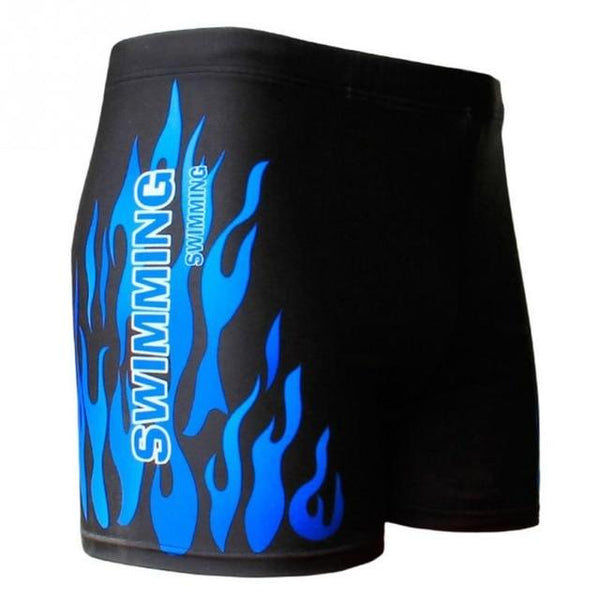 2018 New Arrivie Swimwear Men Swimming Trunks Hot Swimsuits Boxer Shorts Flame Print Swim Suit Beach Shorts Wear
