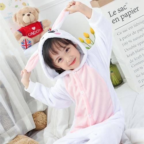 Kids Animal Pajama Unisex Boy Girl Cartoon Pyjama Minions Pikachu Unicorn Stitch Pijama Onesie Hoodie Sleepwear