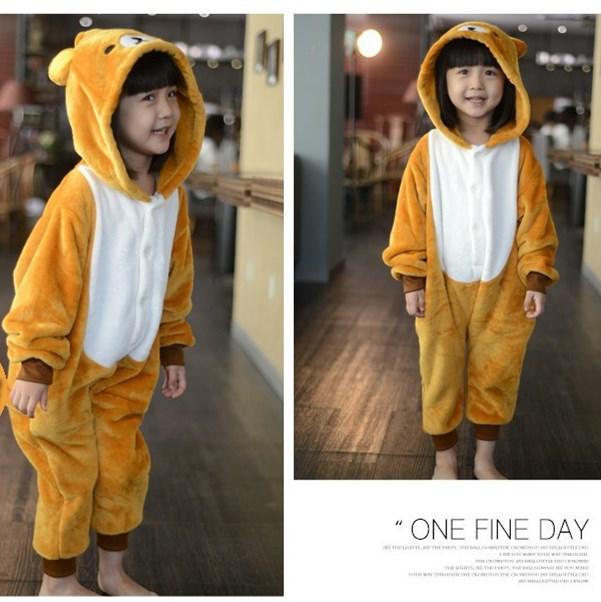 22 New Style Kids Pajamas Winter Flannel Animal Unicorn Pikachu Pegasus Cat Boys Girls Pajamas Onesie Children Sleepwear
