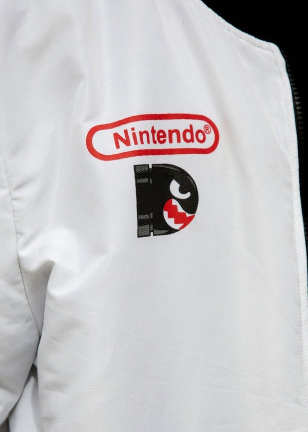 Mens Super Mario Nintendo Boo Bomber Jacket