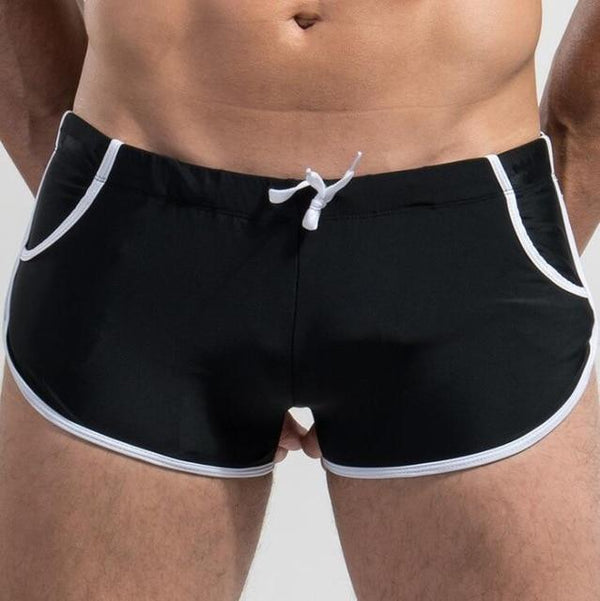 New Sexy Men Swimwear Trunks Male Quick Dry Board Shorts Boxer Swimsuits Boy Men's Sports Shorts Swim Briefs Plus Size Swimming