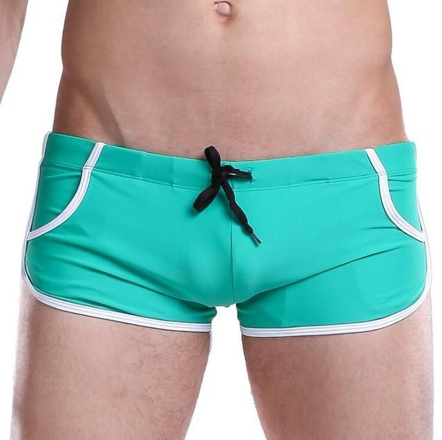 New Sexy Men Swimwear Trunks Male Quick Dry Board Shorts Boxer Swimsuits Boy Men's Sports Shorts Swim Briefs Plus Size Swimming