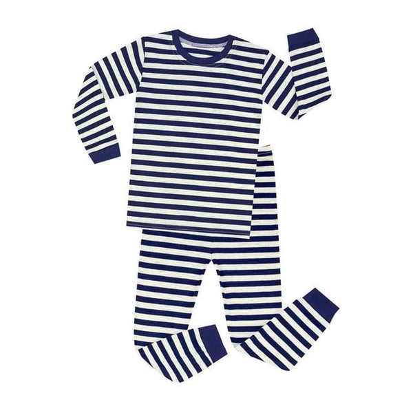 2018 new kids pajamas children sleepwear rocket pijamas for 1-8 years girls boys stripe nightwear cars airplane pjs baby pyjamas