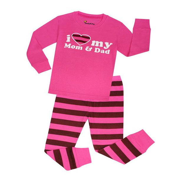 2018 new kids pajamas children sleepwear rocket pijamas for 1-8 years girls boys stripe nightwear cars airplane pjs baby pyjamas