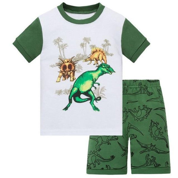 2019 Hot Summer Kids Pajamas Baby Boys Clothing Cartoon Costume Short Sleeve Pijamas children Sleepwear Pajamas Sets