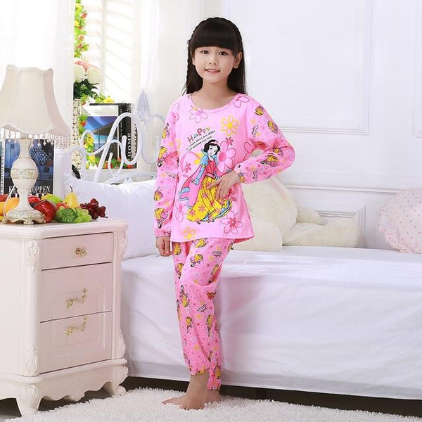 Pajamas set for children spring kid's home clothes boys cute cartoon long sleeved sleepwear 2018 new style girls clothing set
