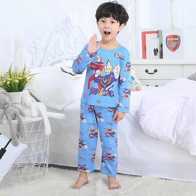 Pajamas set for children spring kid's home clothes boys cute cartoon long sleeved sleepwear 2018 new style girls clothing set