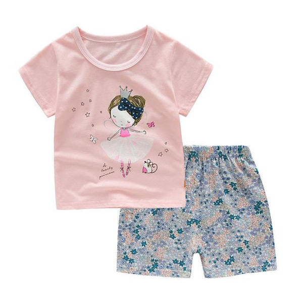 SAILEROAD Baby Girls Pajamas Set Cartoon Lovely Girl Printed pyjamas Autumn Long Sleeve Sleepwear Boy Cotton Children's pijamas