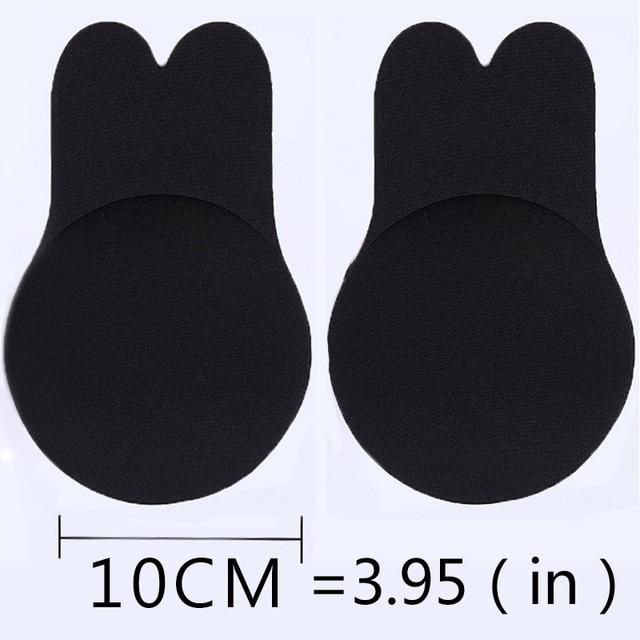 Lingerie Silicone Nipple Cover Stickers Rabbit Bra Push Up Bra Women Self Adhesive  Invisible Bra Strapless Blackless Bralette