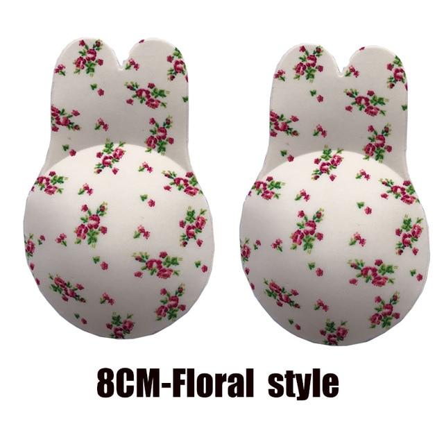 Lingerie Silicone Nipple Cover Stickers Rabbit Bra Push Up Bra Women Self Adhesive  Invisible Bra Strapless Blackless Bralette
