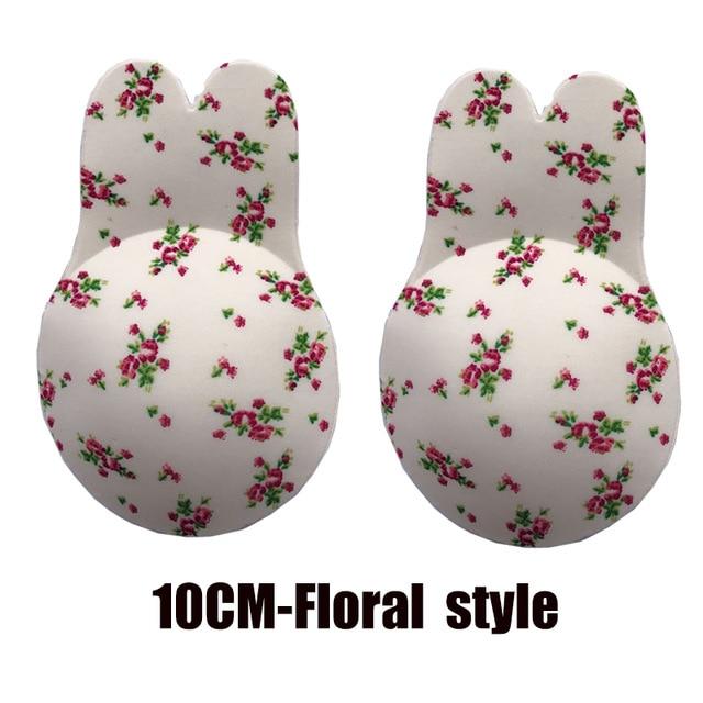 Lingerie Silicone Nipple Cover Stickers Rabbit Bra Push Up Bra Women Self Adhesive  Invisible Bra Strapless Blackless Bralette