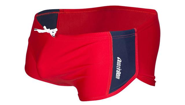 Men Swimsuit Red Blue Black Swimwear Man Drawstring Elastic Waistband Beachwear Swim Trunks Quick Dry Breathable Swim Briefs XL