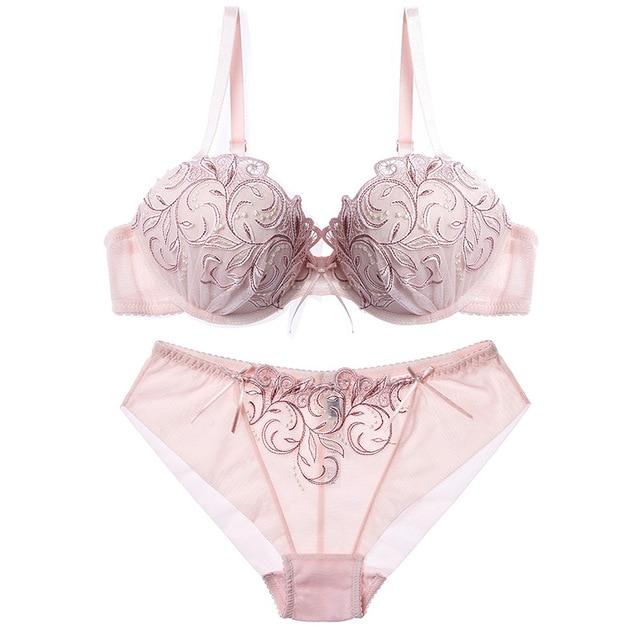 Lilymoda Women Sexy Hot Erotic Transparent Lingerie Ultrathin Bra Brief Set Lace Embroidery Seamless Panties Underwear Brassiere
