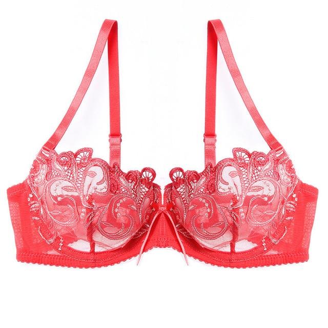 Lilymoda Women Sexy Hot Erotic Transparent Lingerie Ultrathin Bra Brief Set Lace Embroidery Seamless Panties Underwear Brassiere