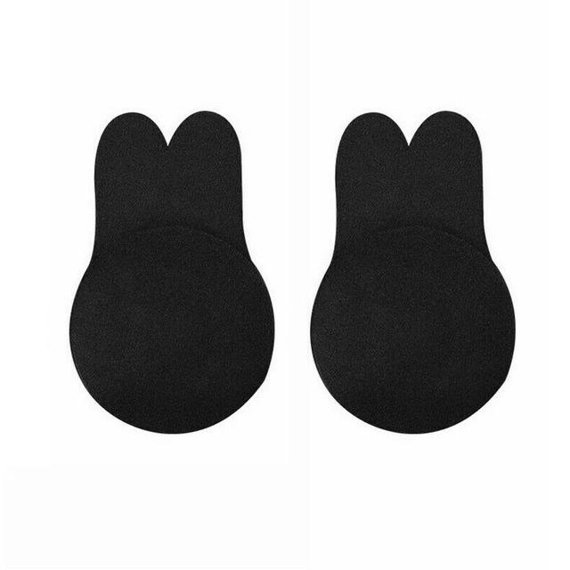 1Pair Women Self Adhesive Push Up Bra Silicone Nipple Cover Lift Tape Bra Sticky Women Invisible Brassie Strapless Blackless Bra