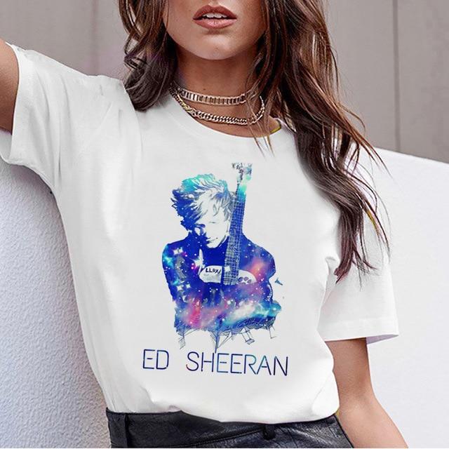 ed sheeran t shirt t-shirt tshirt female tee shirt new women top hip hop Fashion Streetwear ulzzang femme harajuku Short Sleeve