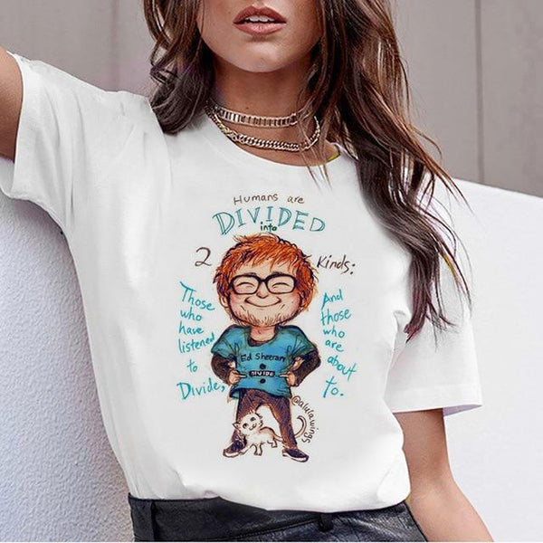 ed sheeran t shirt t-shirt tshirt female tee shirt new women top hip hop Fashion Streetwear ulzzang femme harajuku Short Sleeve