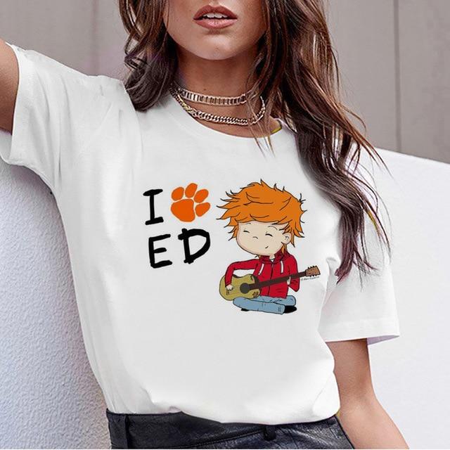ed sheeran t shirt t-shirt tshirt female tee shirt new women top hip hop Fashion Streetwear ulzzang femme harajuku Short Sleeve