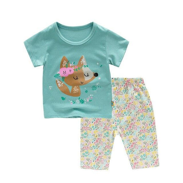 SAILEROAD Baby Girls  Pyjamas Children Cartoon Cute Lovely Girl Pajamas Set pijama infantil Kids Unicorn Pyjamas Sleepwear Suits