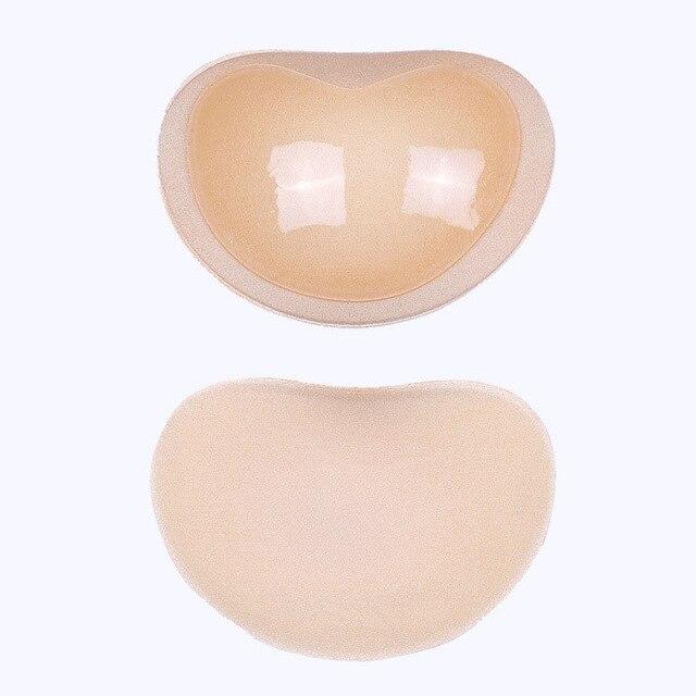 Bikini Bra Pad Women 1 Pair Fashion Thick Auto-stick Sponge Invisibility Push Up Universal Insert Gel Enhancer Swimsuit Bra