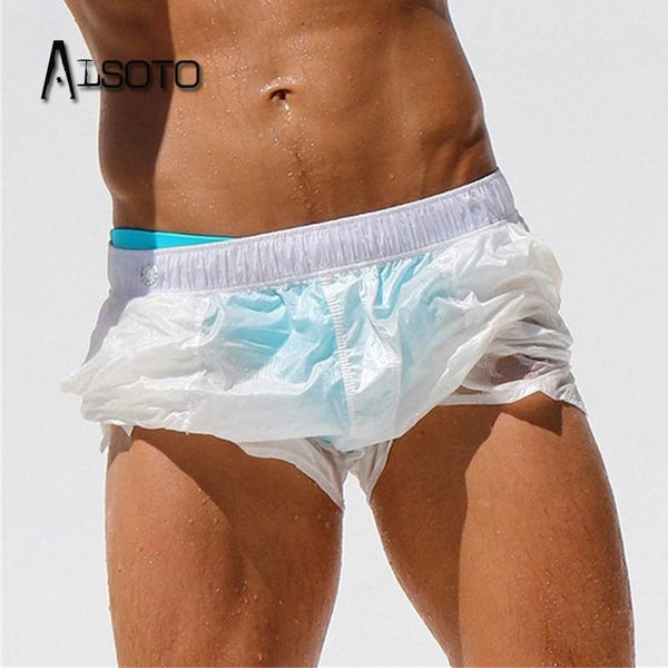 Summer New Men Swimwear hot swimsuit Sexy swimming trunks sunga mens swim briefs Beach Shorts mayo transparent de praia homens