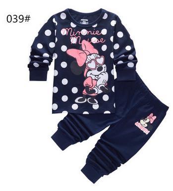 Retail Kids Cartoon pyjamas clothes sets Children New Long Sleeve Pajamas Baby Girl Boys Sleepwear Clothing Set for children