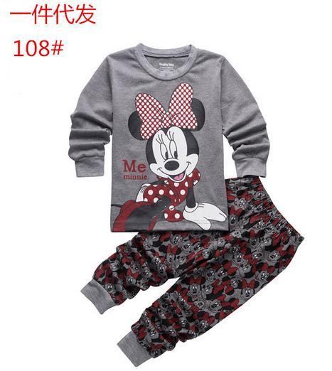 Retail Kids Cartoon pyjamas clothes sets Children New Long Sleeve Pajamas Baby Girl Boys Sleepwear Clothing Set for children