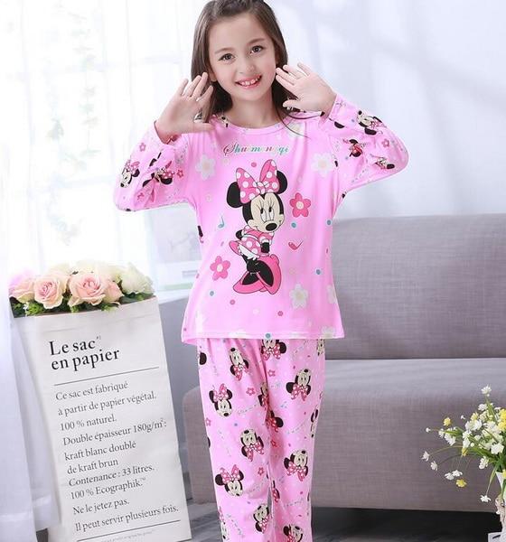 3-12 Years Children Pajama sets Cartoon kids Pyjamas Boys Girls Long Sleeve Pijamas For enfant child Cotton Clothes NS20