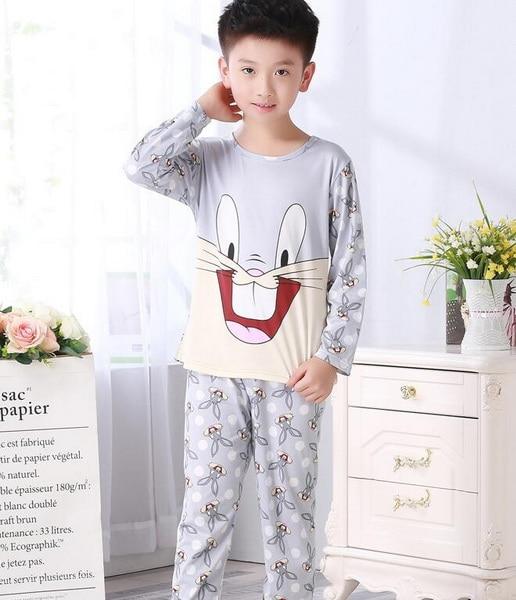 3-12 Years Children Pajama sets Cartoon kids Pyjamas Boys Girls Long Sleeve Pijamas For enfant child Cotton Clothes NS20