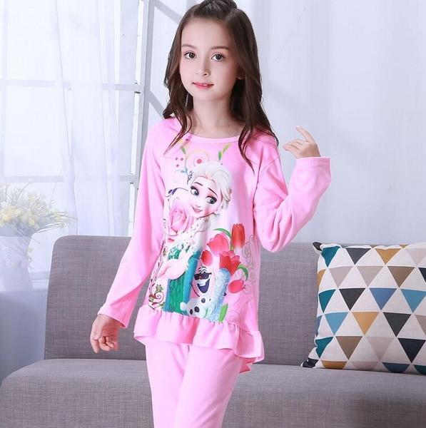 3-12 Years Children Pajama sets Cartoon kids Pyjamas Boys Girls Long Sleeve Pijamas For enfant child Cotton Clothes NS20