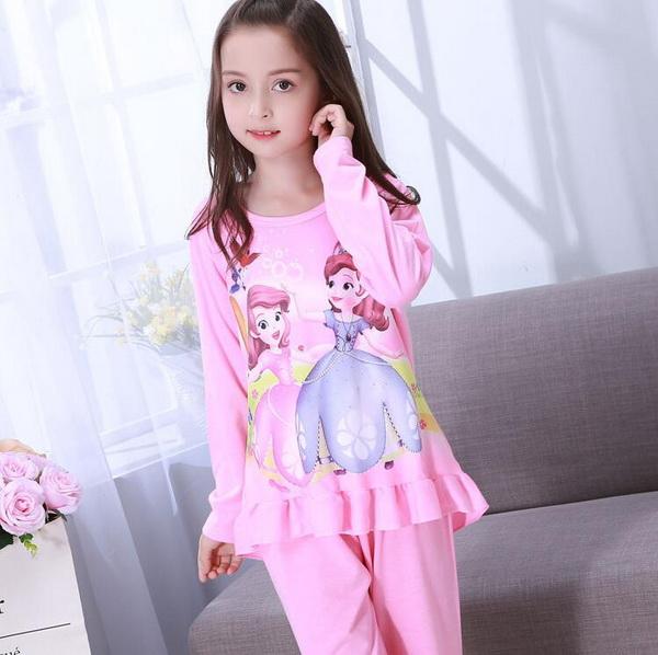 3-12 Years Children Pajama sets Cartoon kids Pyjamas Boys Girls Long Sleeve Pijamas For enfant child Cotton Clothes NS20
