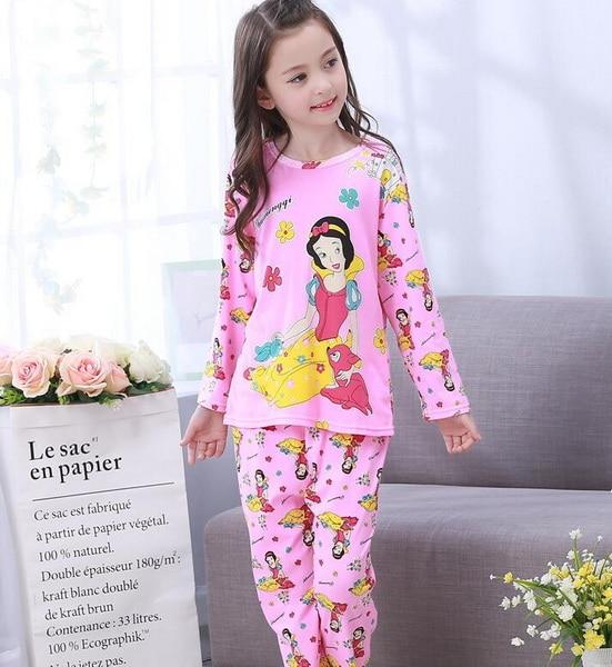 3-12 Years Children Pajama sets Cartoon kids Pyjamas Boys Girls Long Sleeve Pijamas For enfant child Cotton Clothes NS20