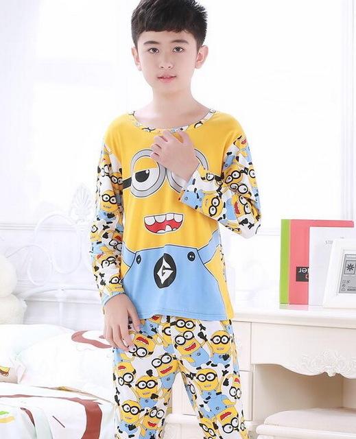 3-12 Years Children Pajama sets Cartoon kids Pyjamas Boys Girls Long Sleeve Pijamas For enfant child Cotton Clothes NS20