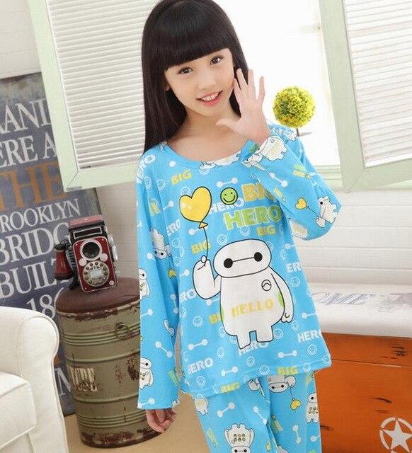 3-12 Years Children Pajama sets Cartoon kids Pyjamas Boys Girls Long Sleeve Pijamas For enfant child Cotton Clothes NS20