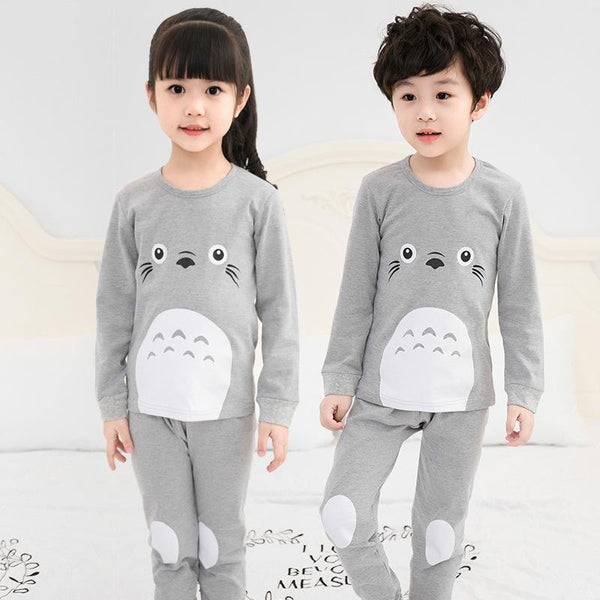 Autumn Children Clothes Kids Clothing Set Boys Pajamas Sets Totoro Unicorn Nightwear Cotton Pajamas Girls Sleepwear Baby Pyjamas