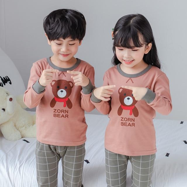 Autumn Children Clothes Kids Clothing Set Boys Pajamas Sets Totoro Unicorn Nightwear Cotton Pajamas Girls Sleepwear Baby Pyjamas